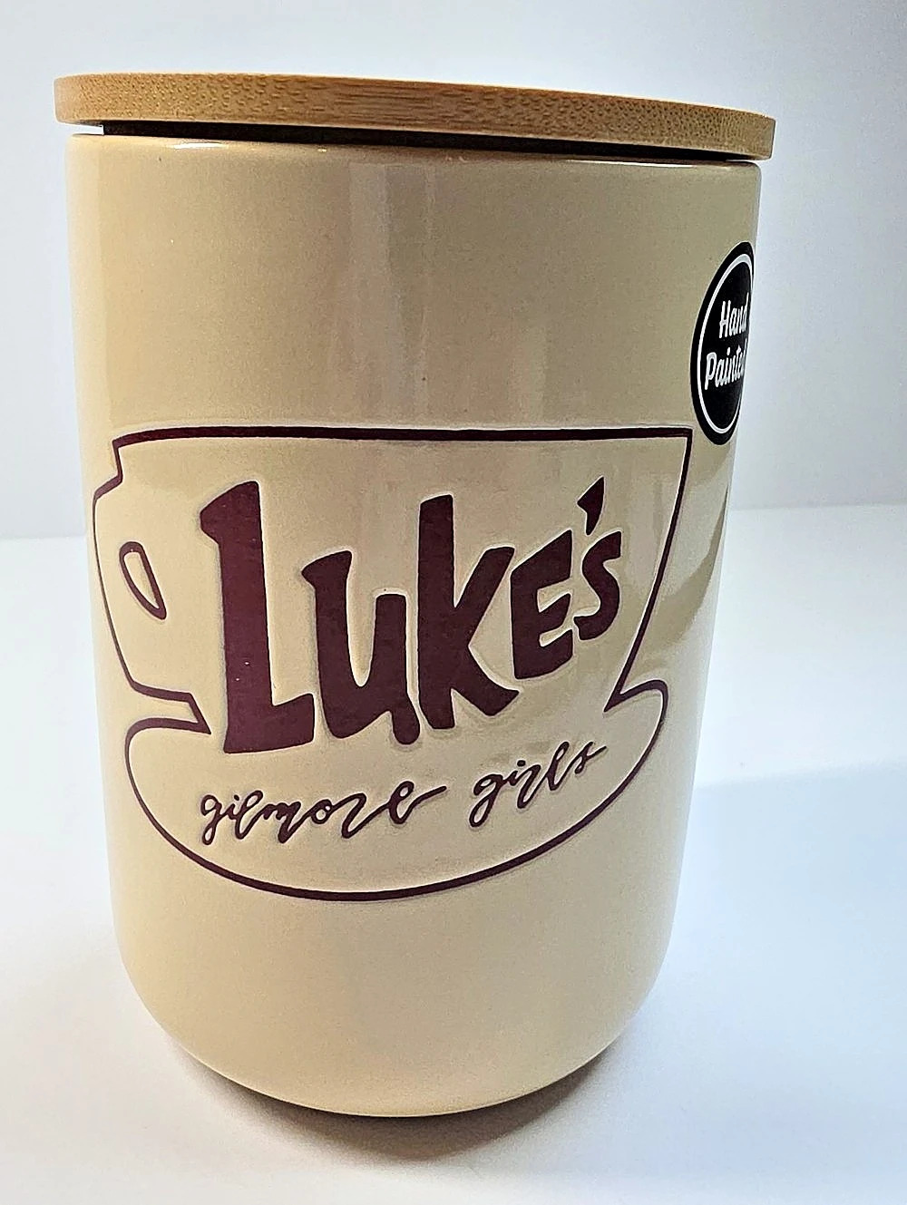 Silver Buffalo Lukes Gilmore Girls Ceramic Jar Ceramic Storage Jar Cream One